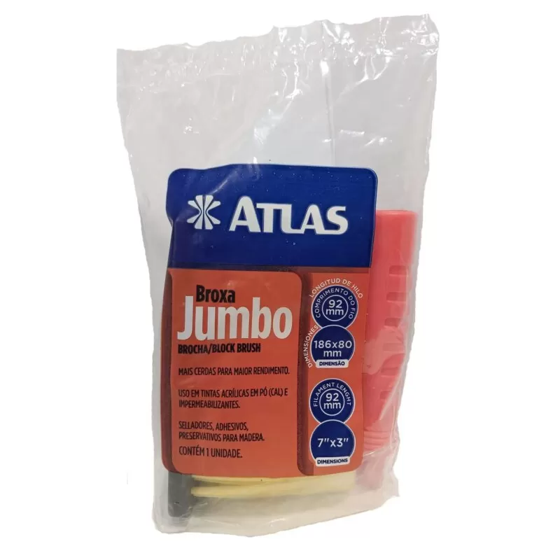 Broxa Para Pintura Atlas Jumbo 18x8cm