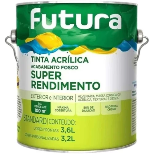 Futura Super Rendimento Branco 3,6 Litros - Branco fosco