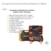 Maleta Kit de Ferramentas 18 Peças Harden