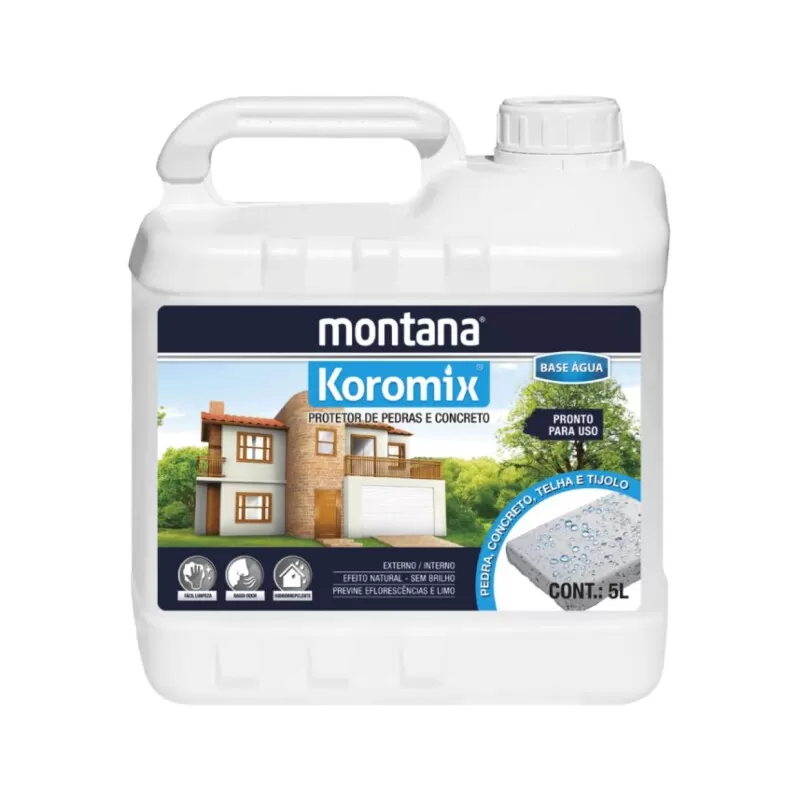 Protetor Para Pedra e Concreto Montana Koromix 5 Litros - Incolor fosco