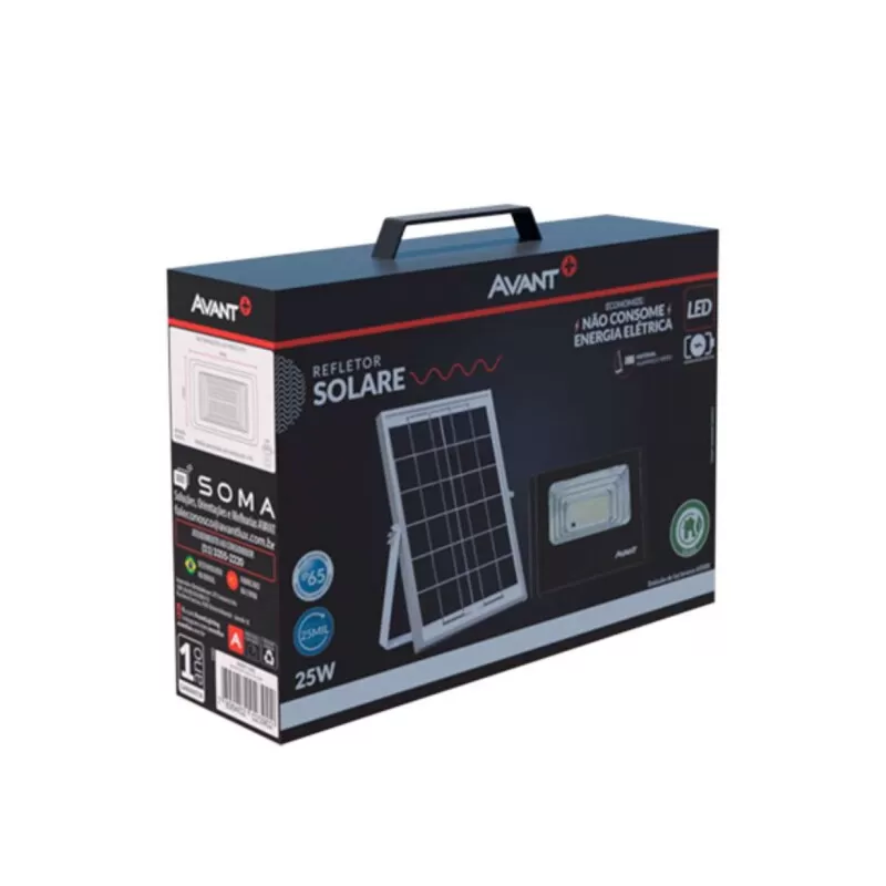 Refletor Solar Led 25 Wats Avant