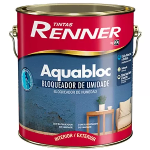Revestimento Impermeabilizante Aquabloc Renner 3,6 Litros - Incolor