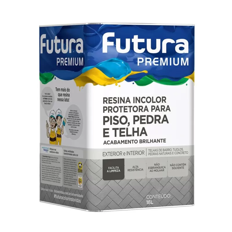 Resina Base Água Futura Premium 18 Litros - Incolor