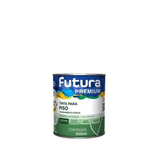 Tinta Piso Futura Premium 900ml - Vermelho segurança